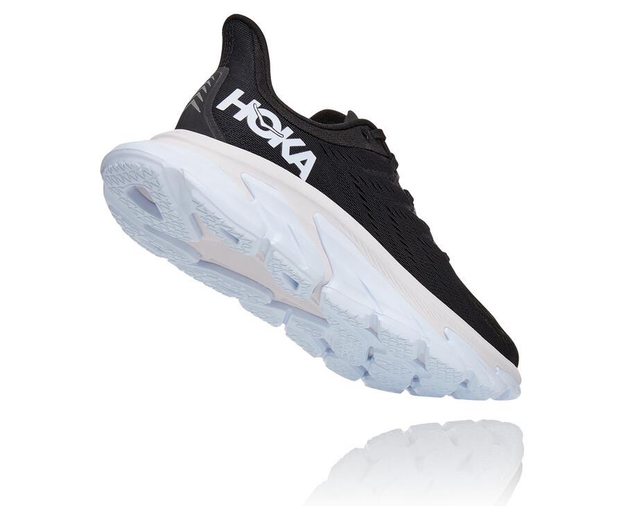 Hoka One One Clifton Edge Löparskor Herr - Svarta/Vita - MGESL-1289